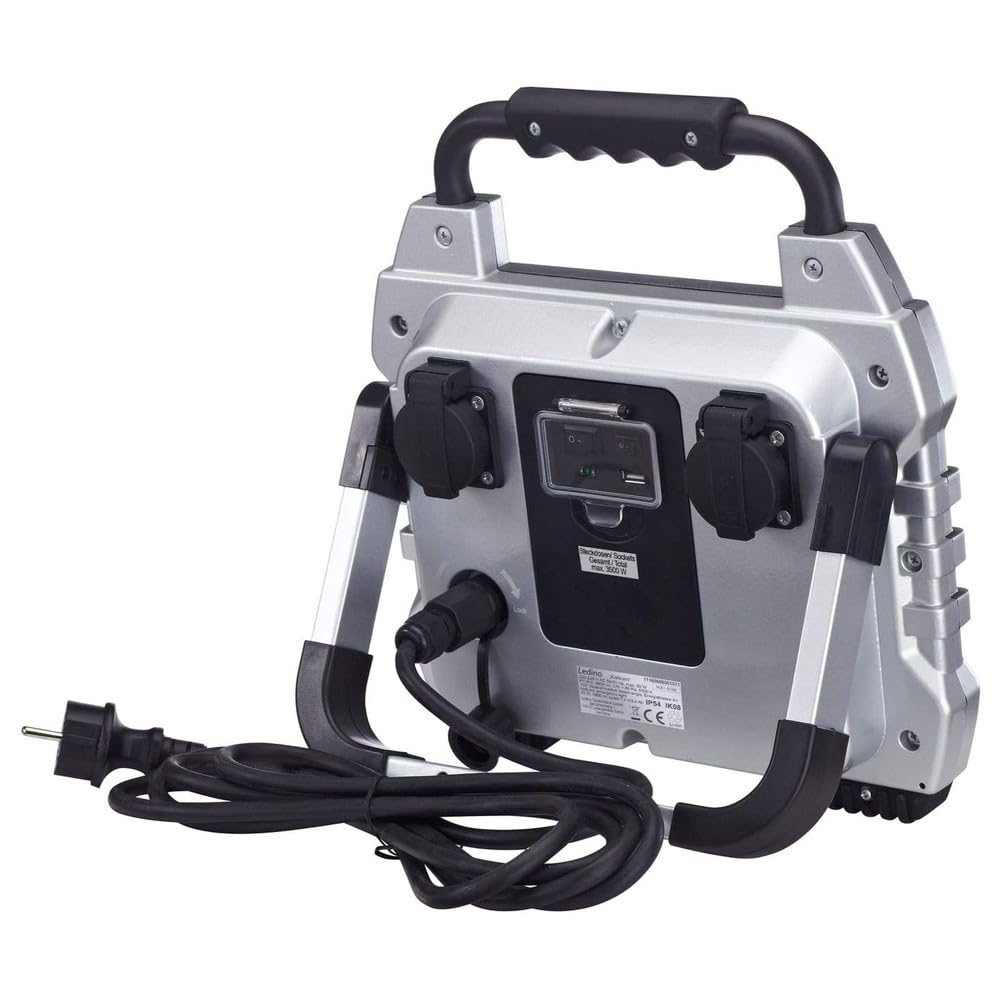 Ledino Benrath LED-Notlichtstrahler Kalkum 4800 lm mit Stromausfall
