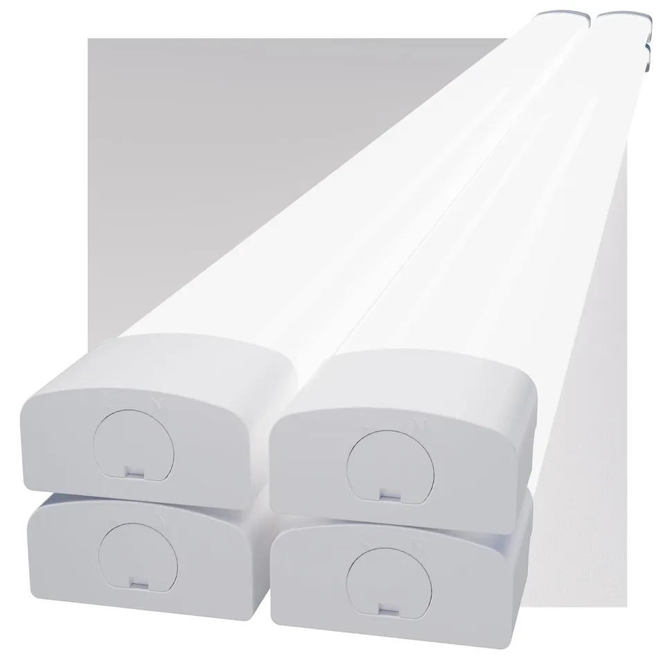 Modlicht LED Feuchtraumleuchte 150cm kaltweiss 4er Set 5000K