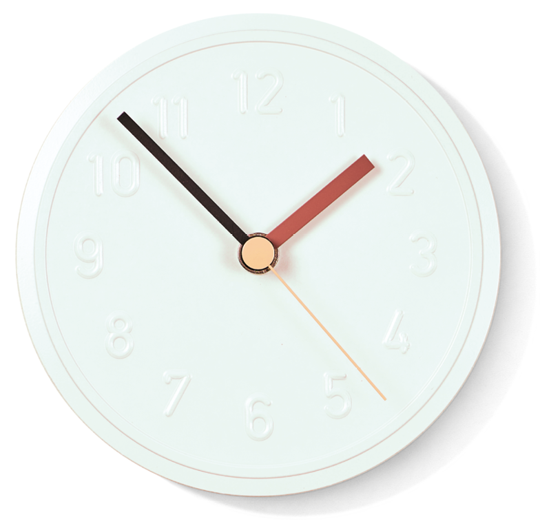 Richard Lampert ALU ALU Wanduhr Aluminium Quarzuhrwerk