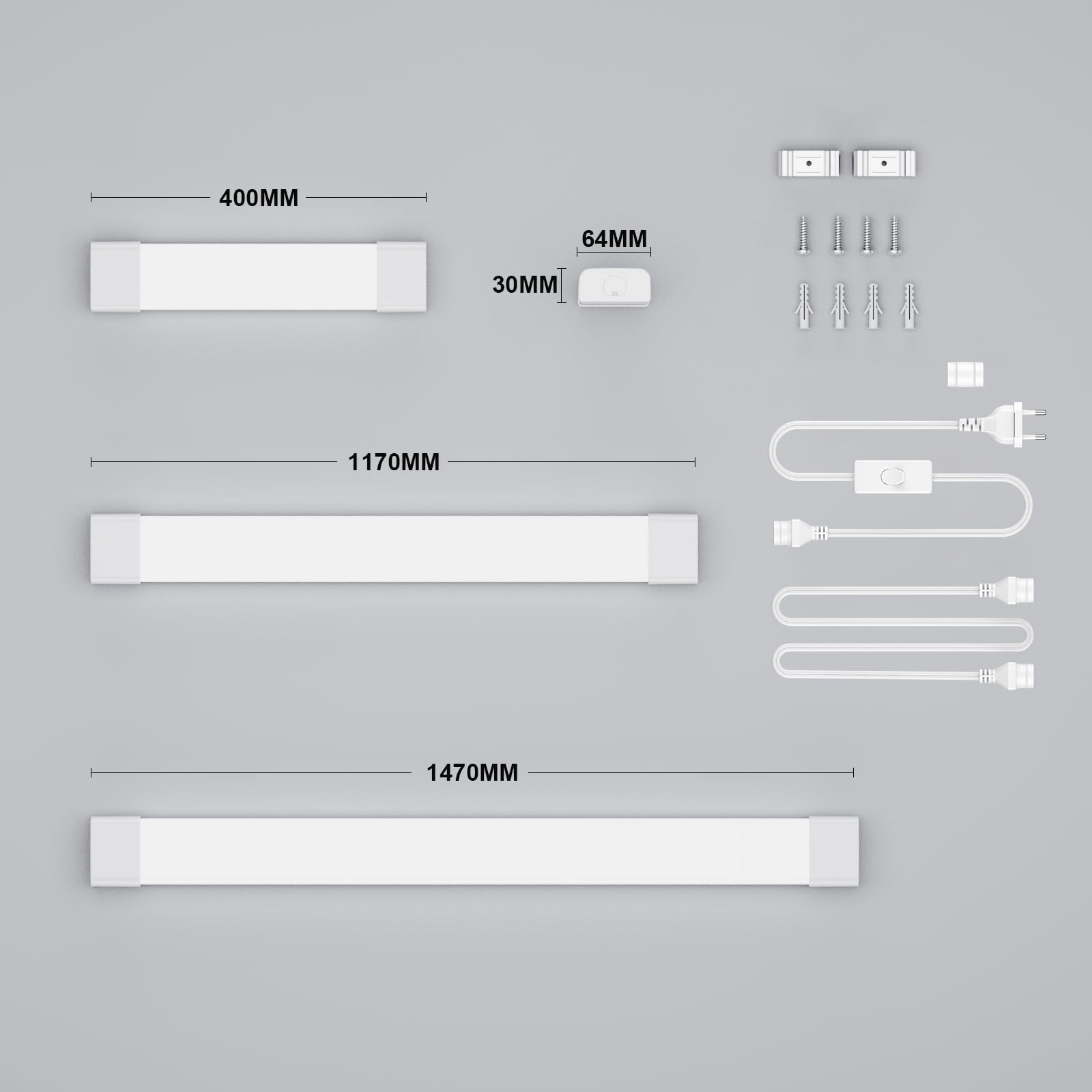 Modlicht LED Feuchtraumleuchte 120cm 36W neutralweiß