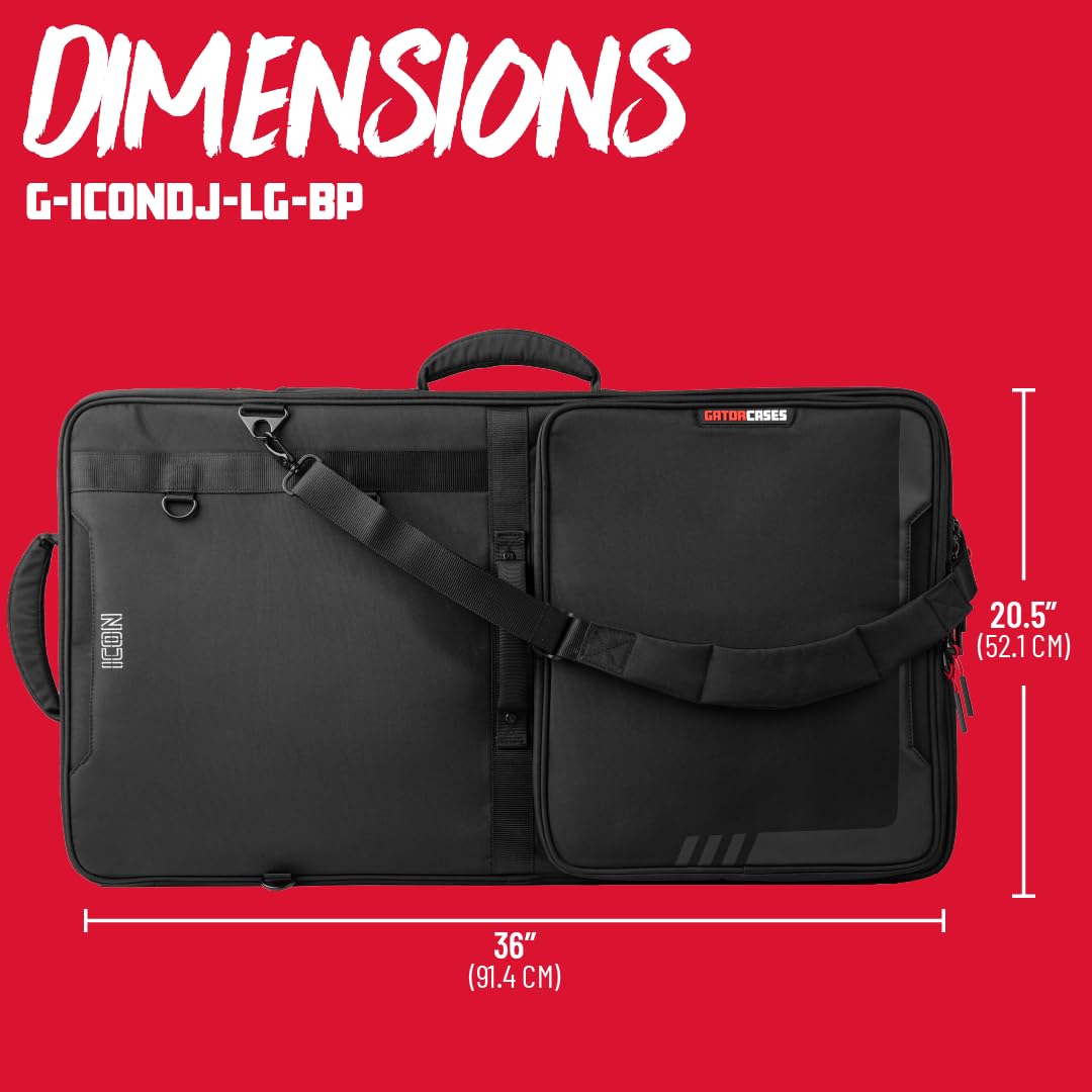 Gator DJ Controller Tasche L 80cm wetterfest schwarz