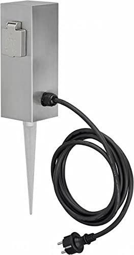 Ledino Ledar Connect S2 Steckdosensäule Edelstahl 2-fach Outdoor