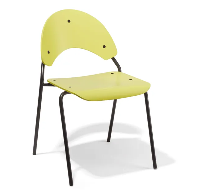 Richard Lampert Frog Stuhl Schwarz Schwefelgelb Muster
