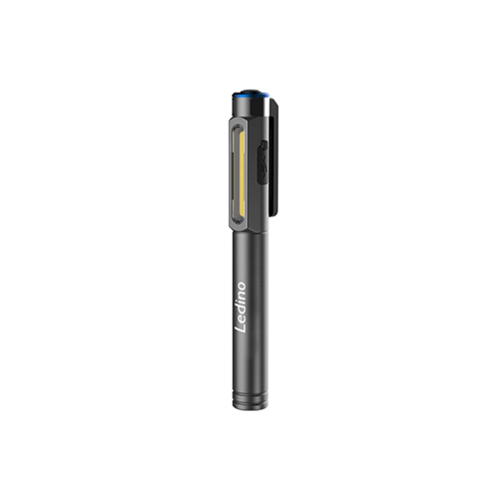 Ledino Perlach Lichtpen Handleuchte Alu silber 18cm Akku