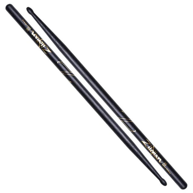 Zildjian 5A Black Drumsticks Hickory Paar schwarz