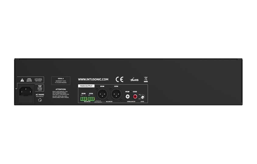INTUSONIC INTUWORX ASA12 Anschlussfeld USB-C Klinke Funk