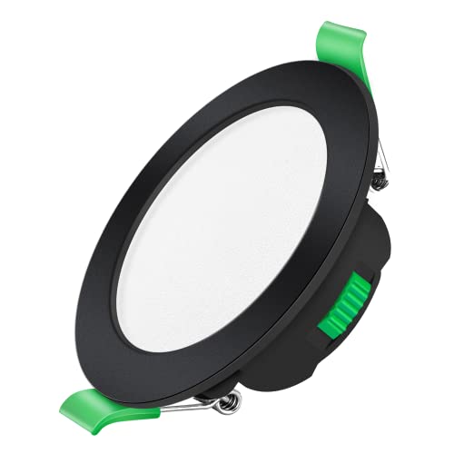 Alusso Recessed Ceiling Light 7W Einbaustrahler Schwarz Dimmbar
