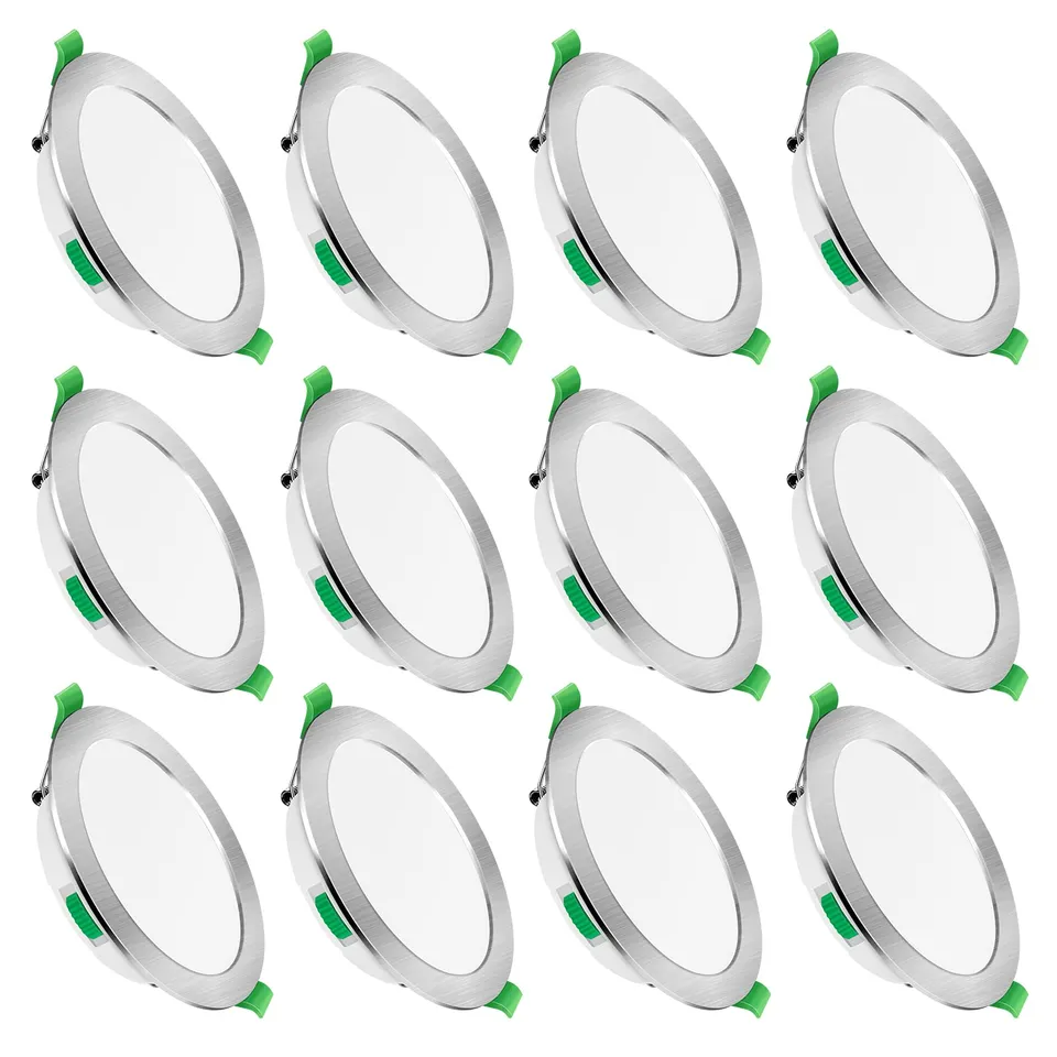 Alusso Einbaustrahler 7W LED Deckenspots 12er Set IP44