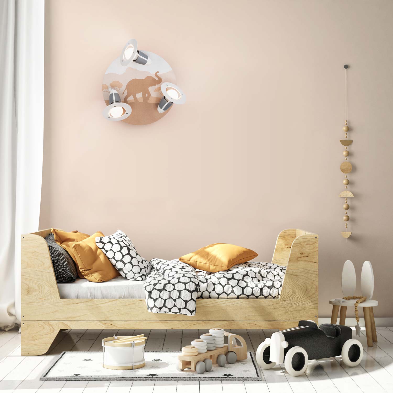 Elobra Kids 3er Spot Rondell Scandi Savanne orange