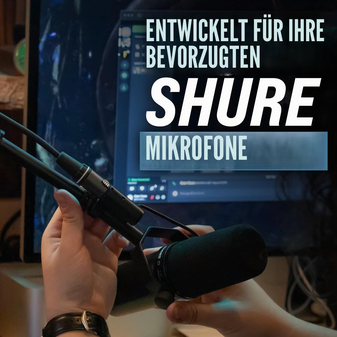 Shure by Gator SH-DESKTOP2 Tisch-Mikrofonständer Schwarz