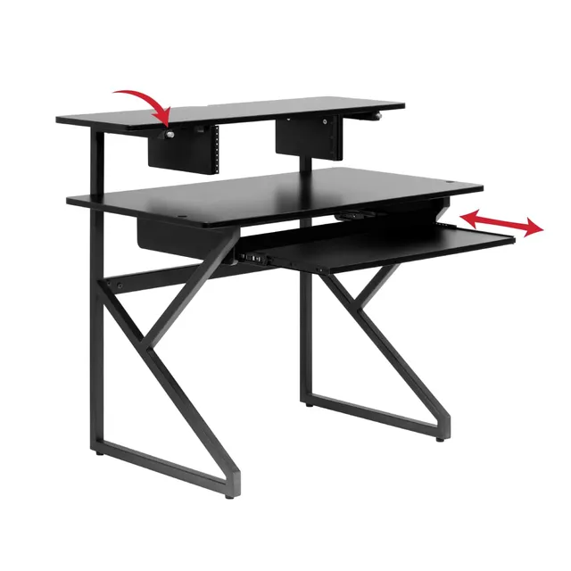 Gator Frameworks GFW Main Studiotisch schwarz 3U-Rack