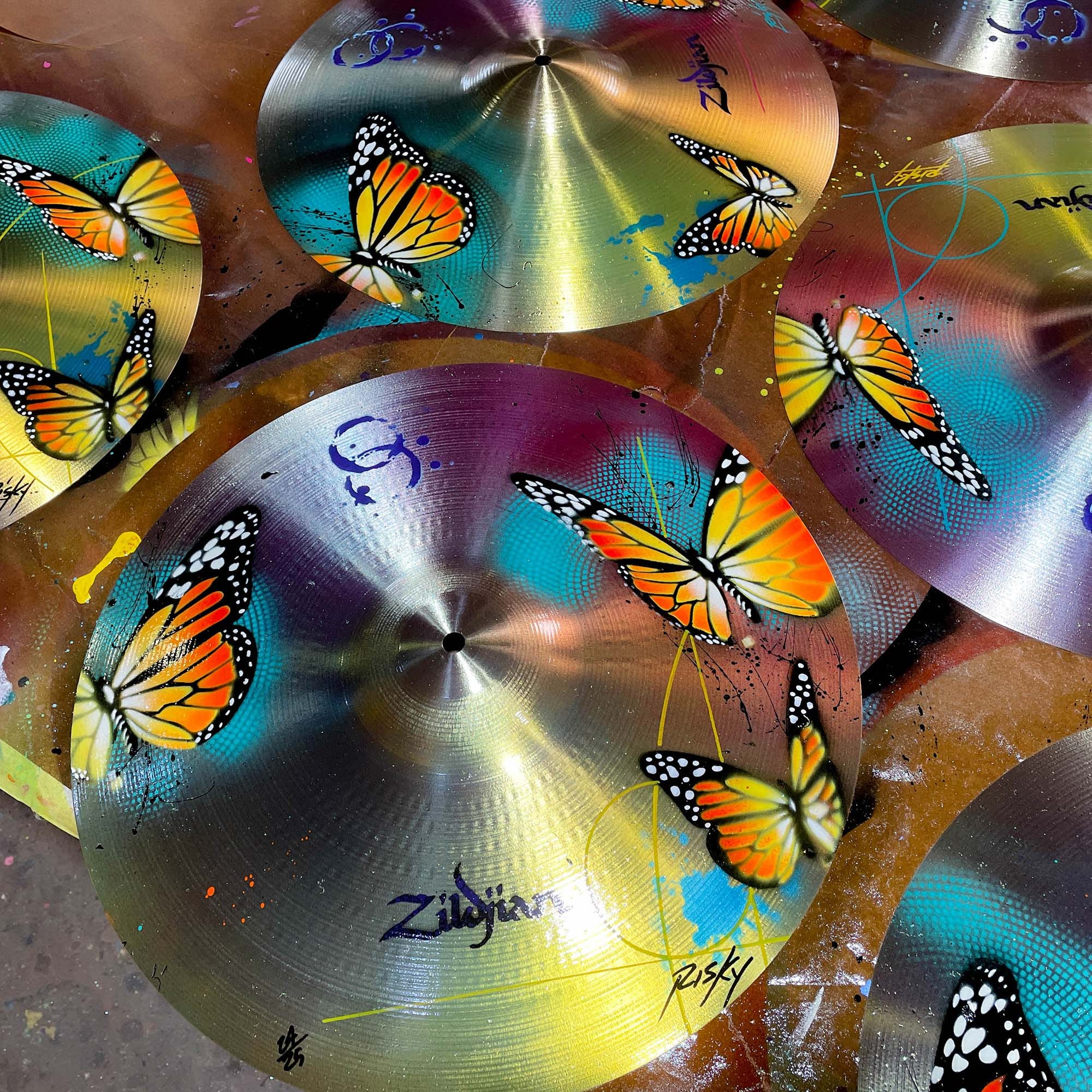 Zildjian X Risk Cymbal Print Bild limitiert gerahmt