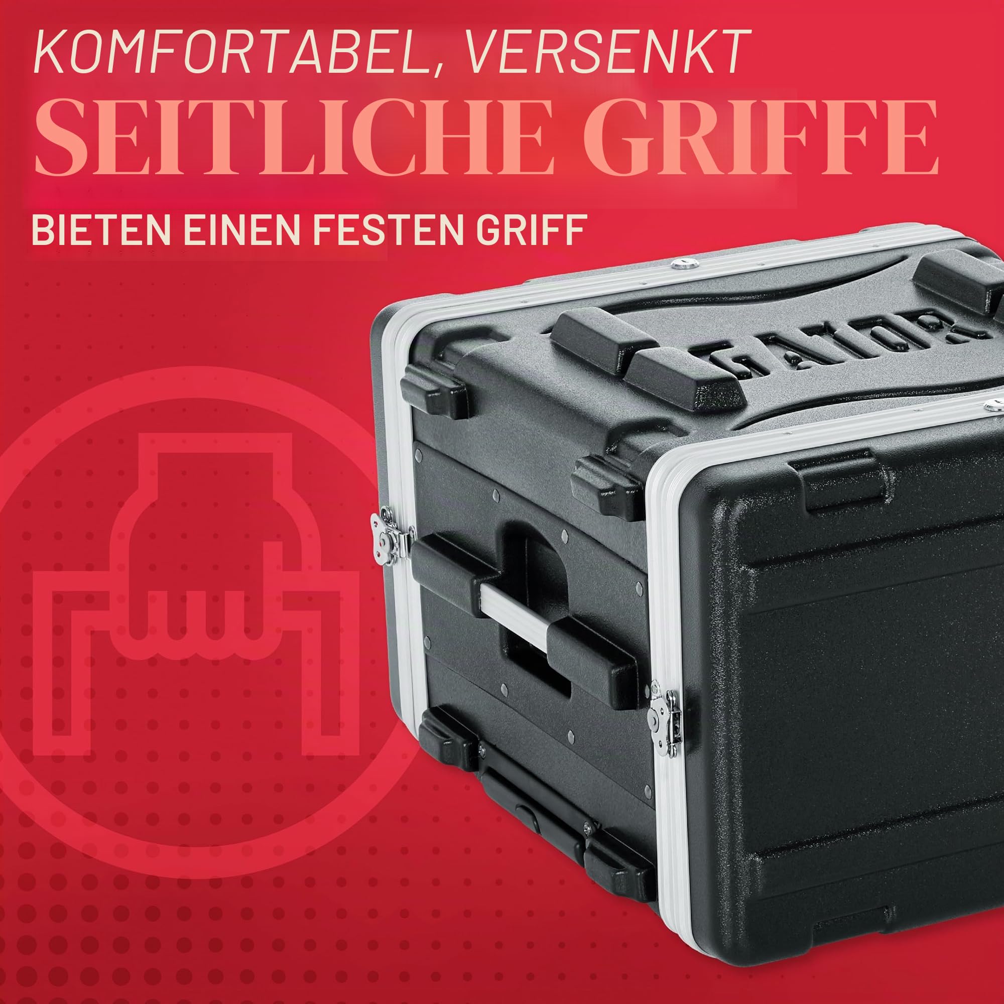 Gator Racks GRR-6L Rack Case 6U Rollen 19 Zoll 49 cm schwarz
