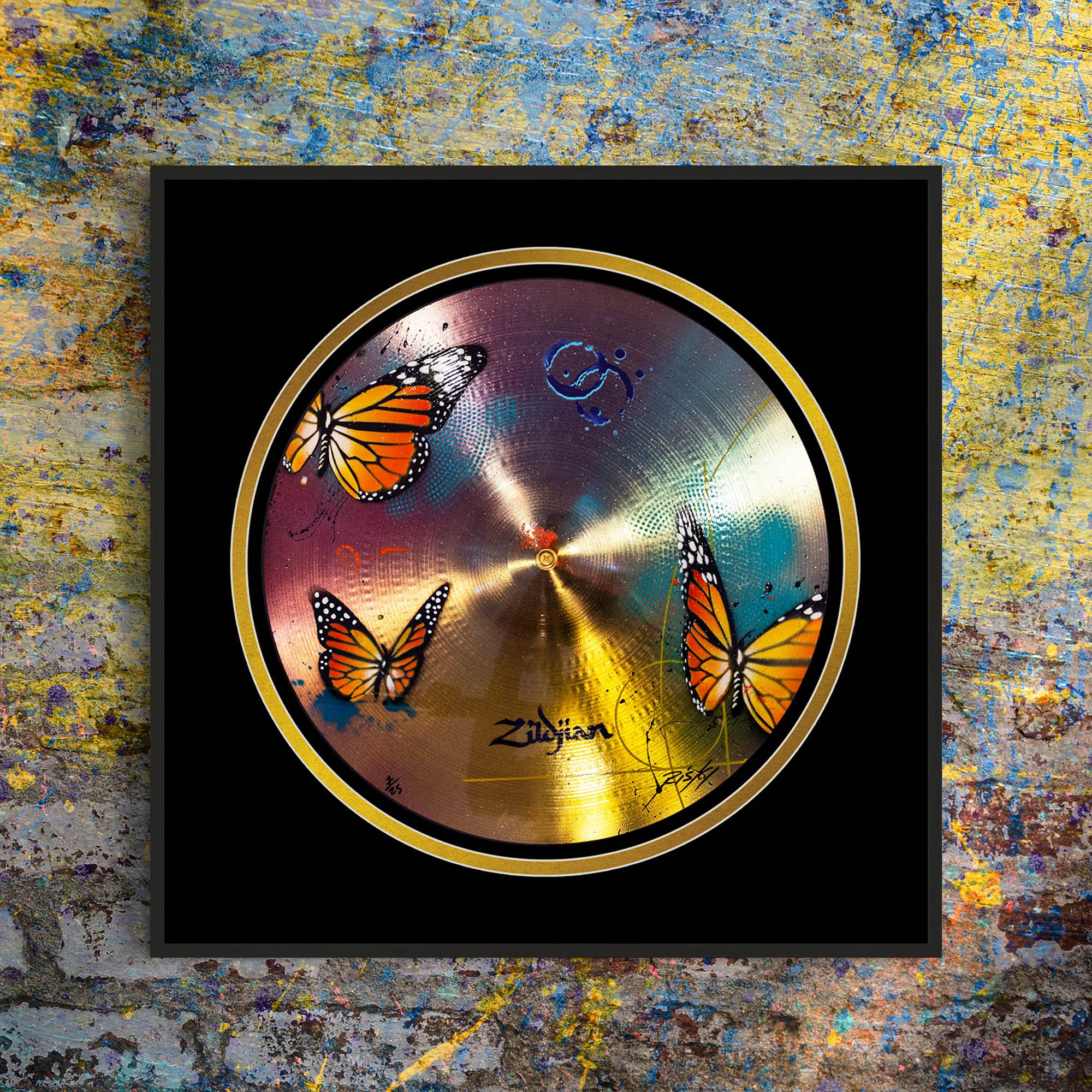 Zildjian X Risk Cymbal Print Bild limitiert gerahmt