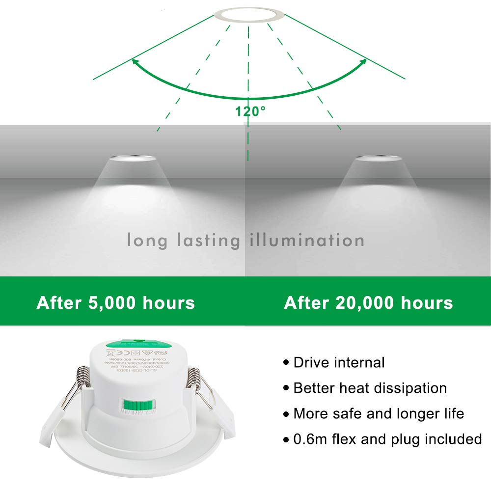 Alusso LED Einbaustrahler 10W dimmbar Weiß CCT
