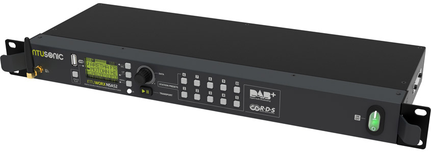 INTUSONIC INTUWORX NSA52 Audioquelle DAB+ USB 19 Zoll 1HE