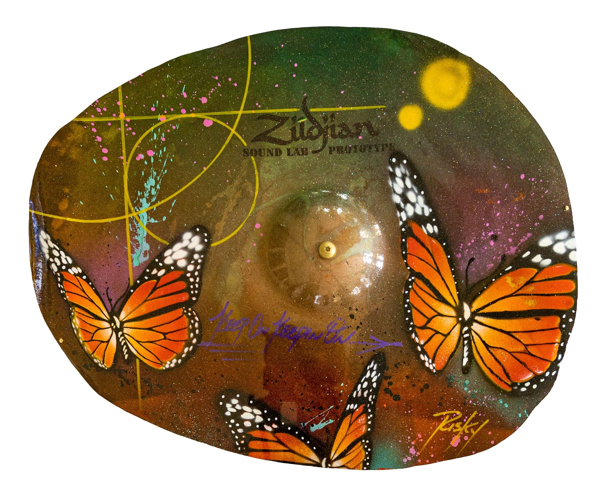 Zildjian X RISK Orig Cymbal Art Bild gerahmt #1