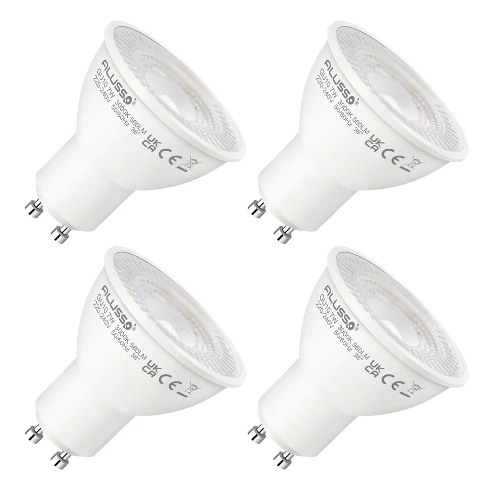 Alusso GU10 LED Lampe 7W kaltweiß 6000K 4er-Pack 630lm