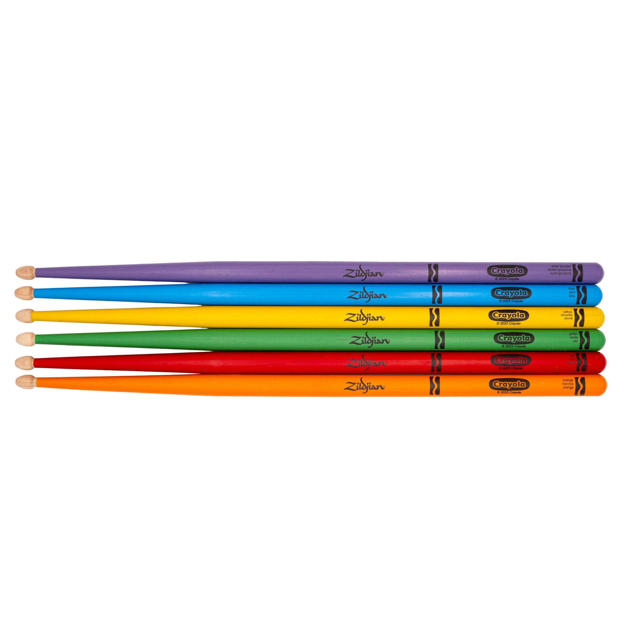 Zildjian Drumsticks x Crayola Pack Kinder 6 Sticks + Pad bunt