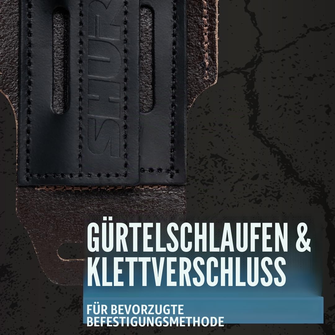 Shure by Gator SH-BODYPACK-PBK-L Gürteltasche schwarz Leder