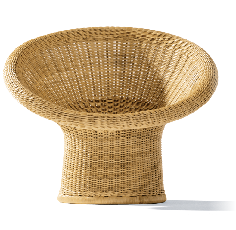 Richard Lampert E10 Kontur Stuhl Naturrattan dunkel