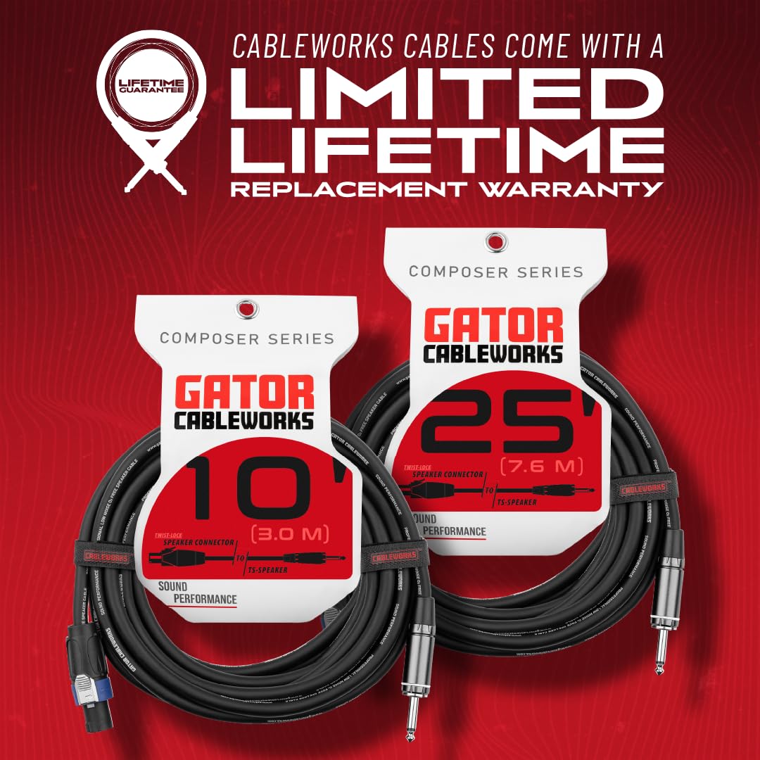 Gator Cableworks GCWC-SPK-15-1TL Lautsprecherkabel 4,5m