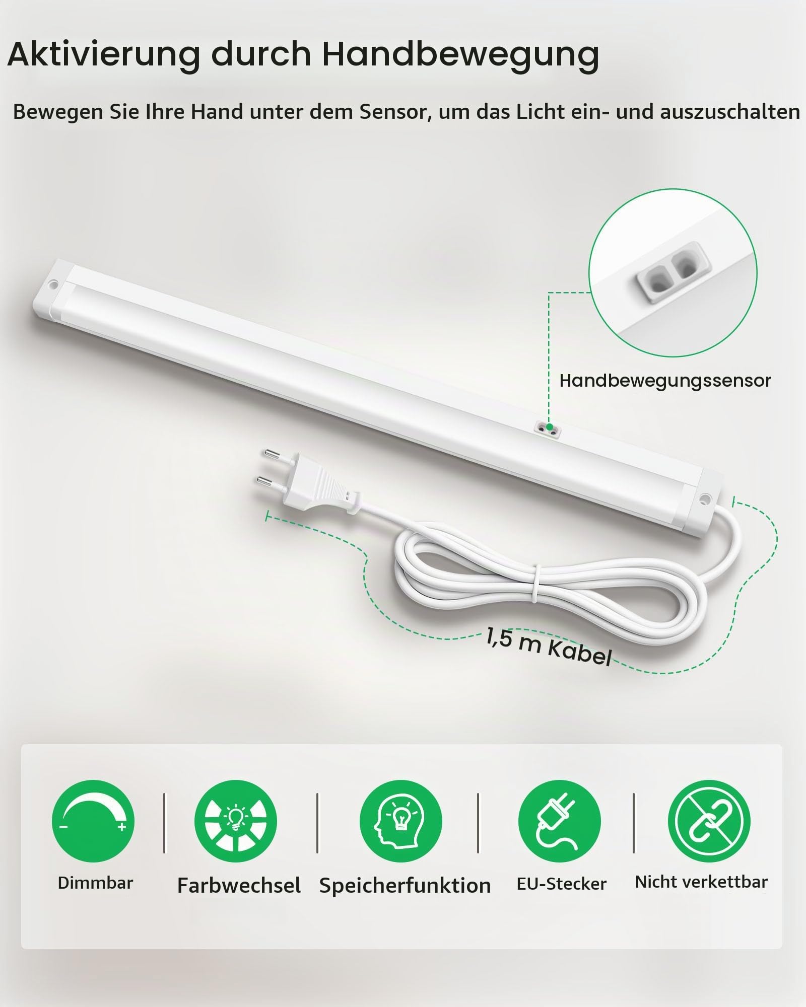 Alusso Cabinet Light Unterbauleuchte 40cm 2er Set dimmbar