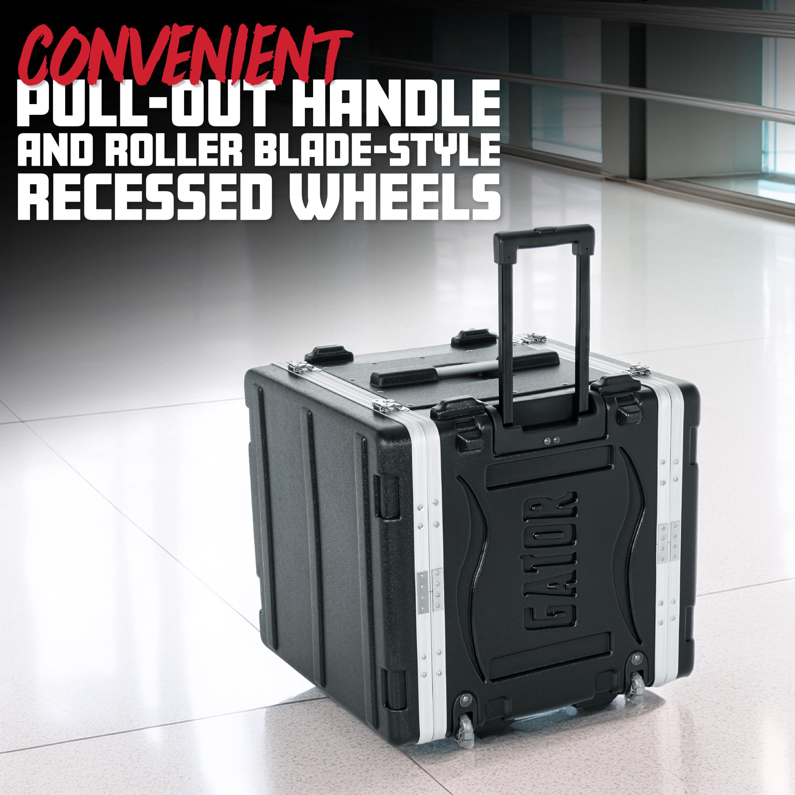 Gator Racks GRR-8PL-US Rack-Case 8U mit Rollen Powered
