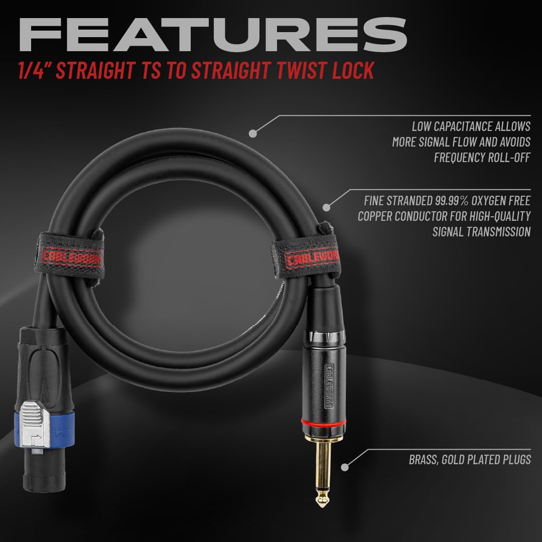 Gator Cableworks GCWH-SPK-10-1TL Lautsprecherkabel 3m TS