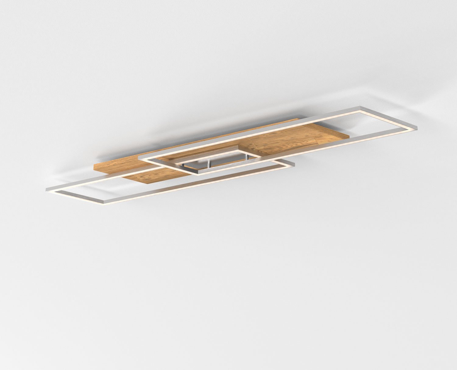 Elobra Living Panama XL Deckenleuchte Eiche dimmbar