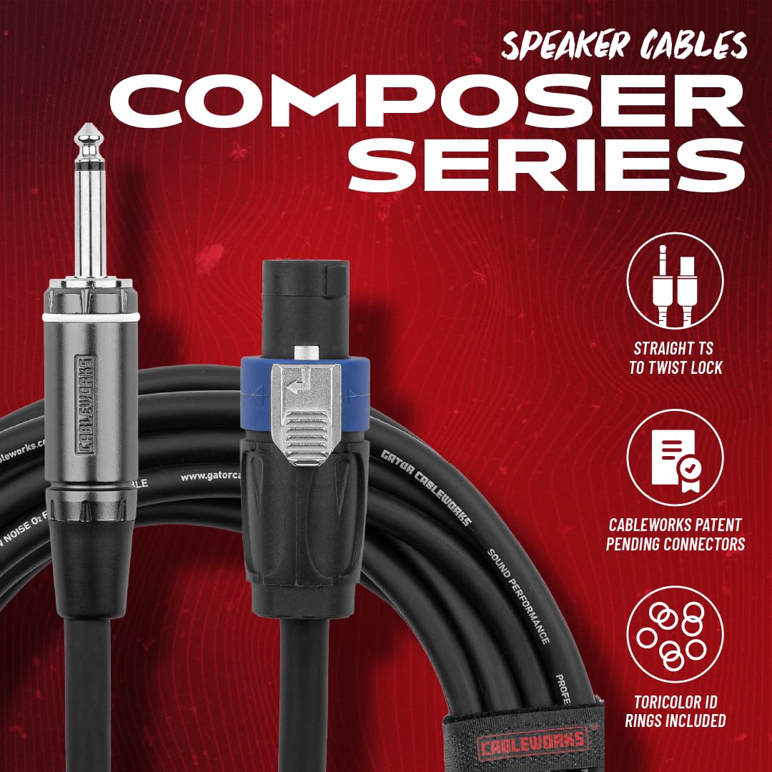Gator Cableworks GCWC-SPK-15-1TL Lautsprecherkabel 4,5m