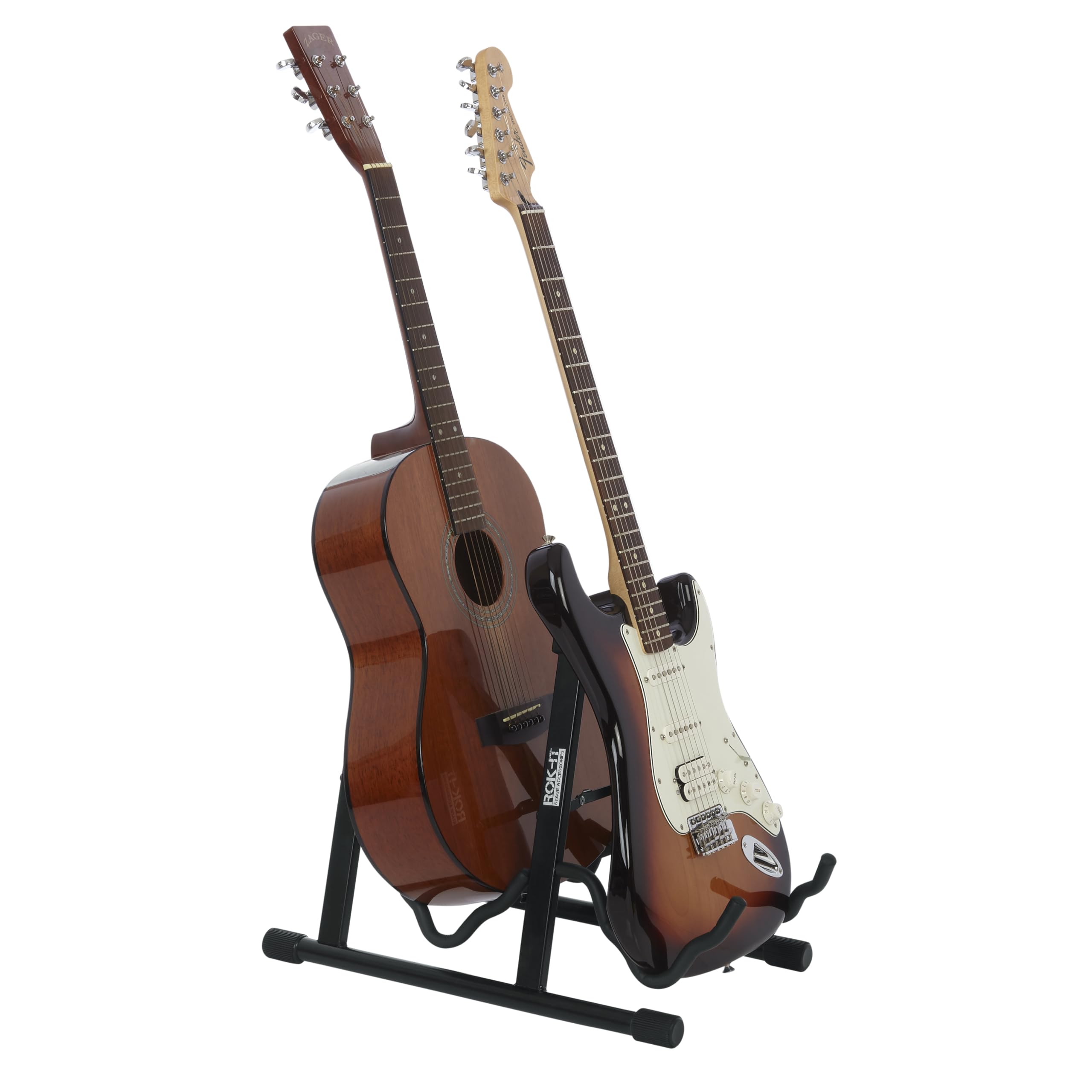 Gator Rok-It RI-GTRAU2X Doppel-Gitarrenständer Stahl klappbar