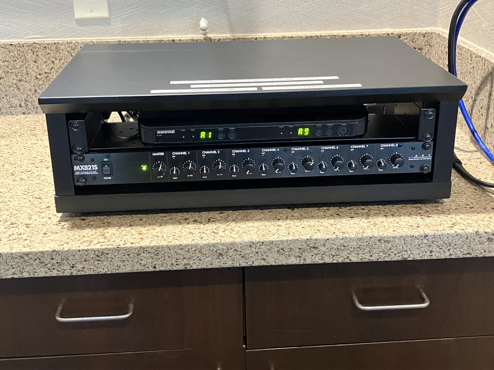 Gator Frameworks Elite GFW-ELITERK-2U-BLK Studio-Rack 2U