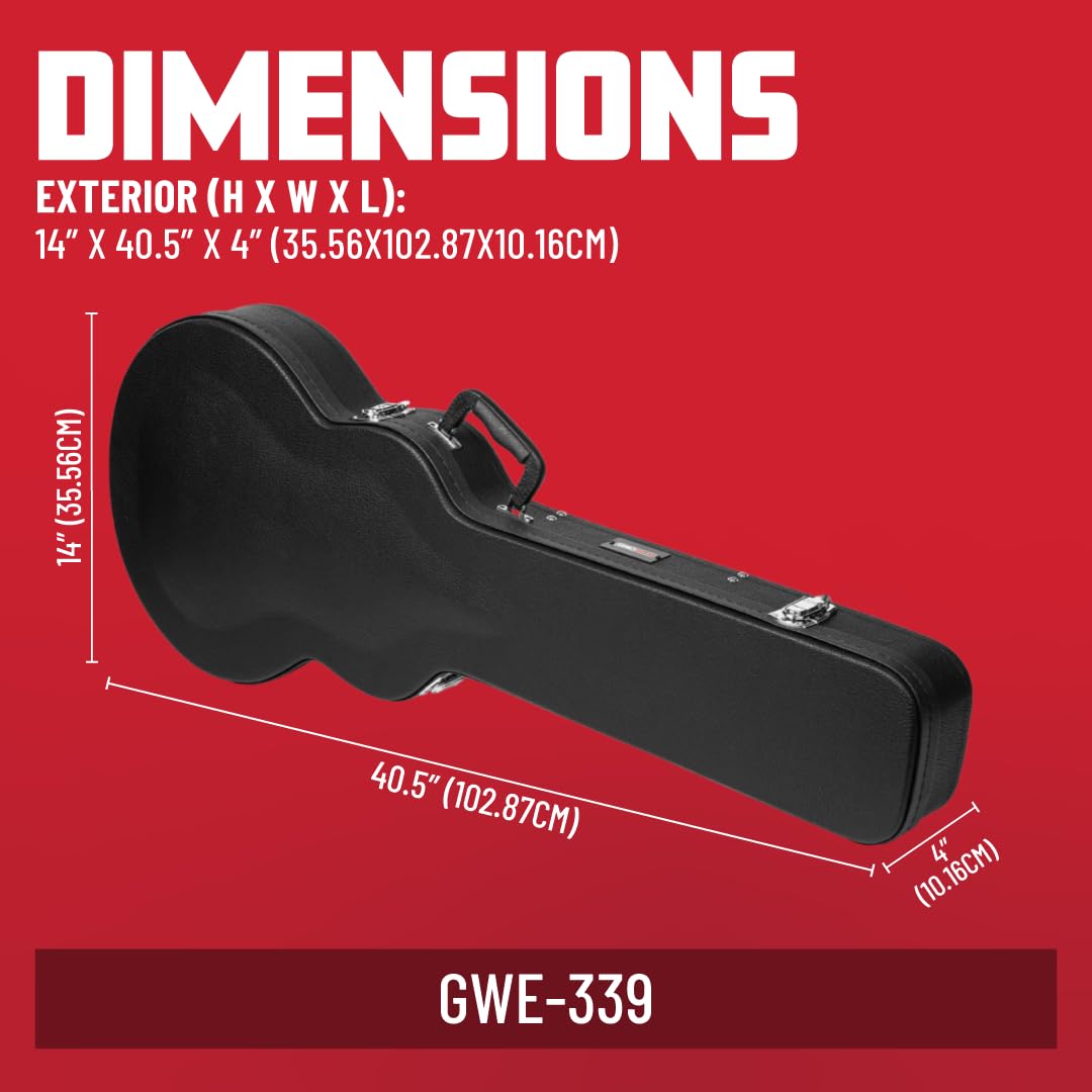 Gator GWE-339 Gitarrenkoffer Holz Semi-Hollow ES-339 schwarz
