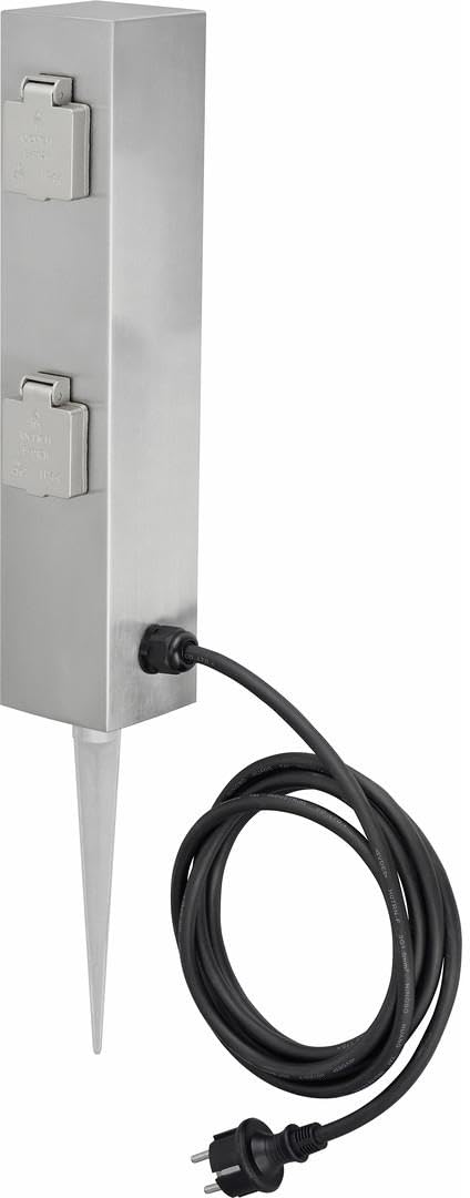 Ledino Ledar Connect S4 Steckdosensäule 4er Edelstahl