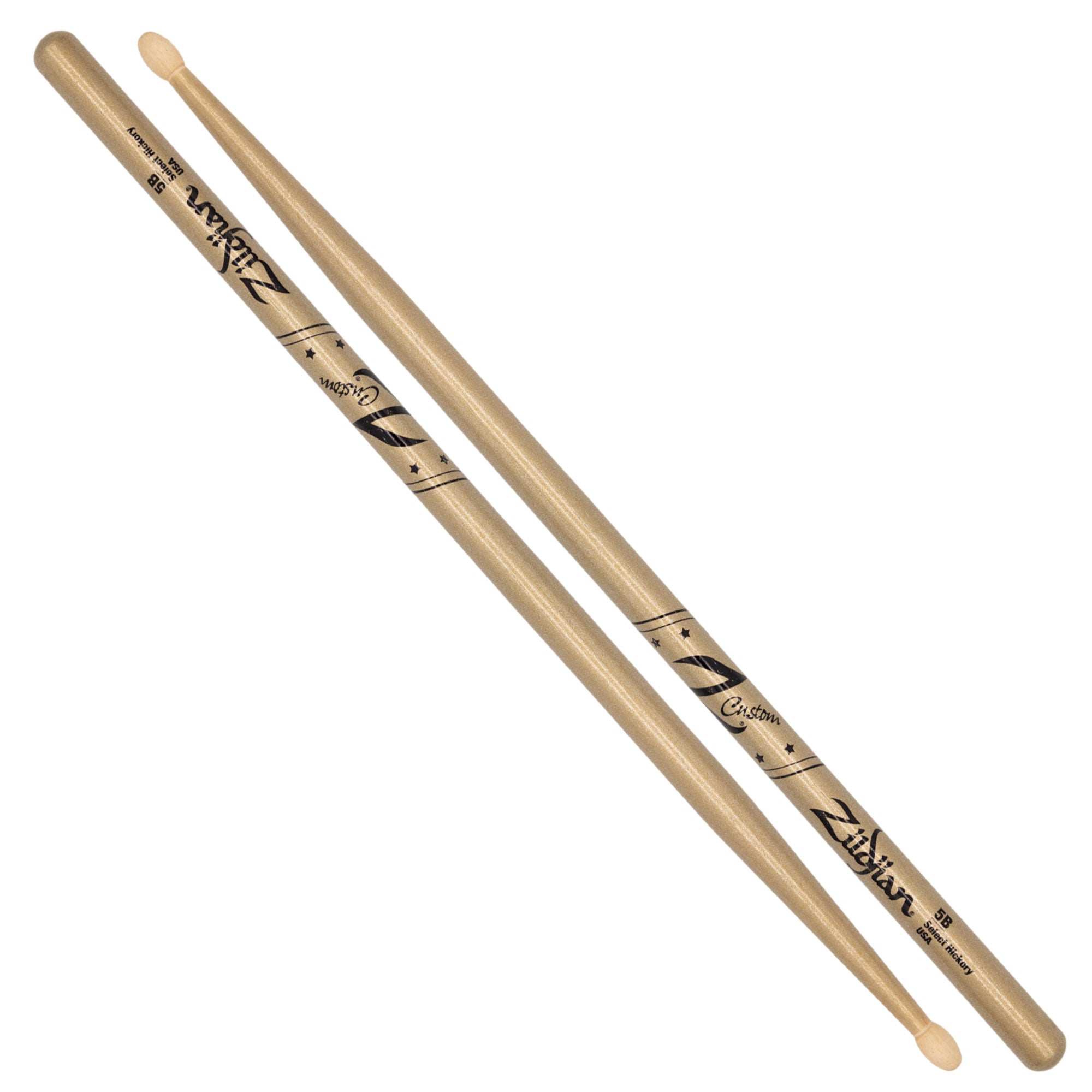 Zildjian Z Custom 5B Gold Chroma Drumsticks Holzspitze