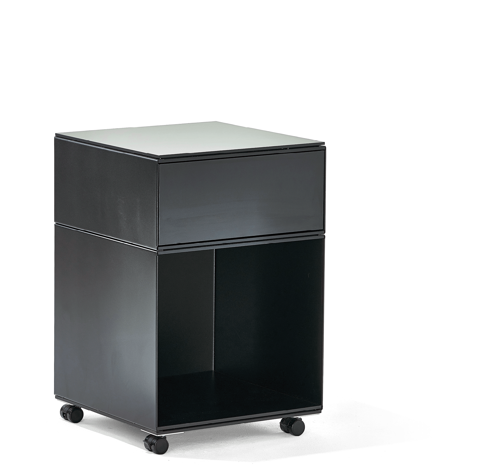 Richard Lampert STAK Regal Stahlblech Holz Rollcontainer