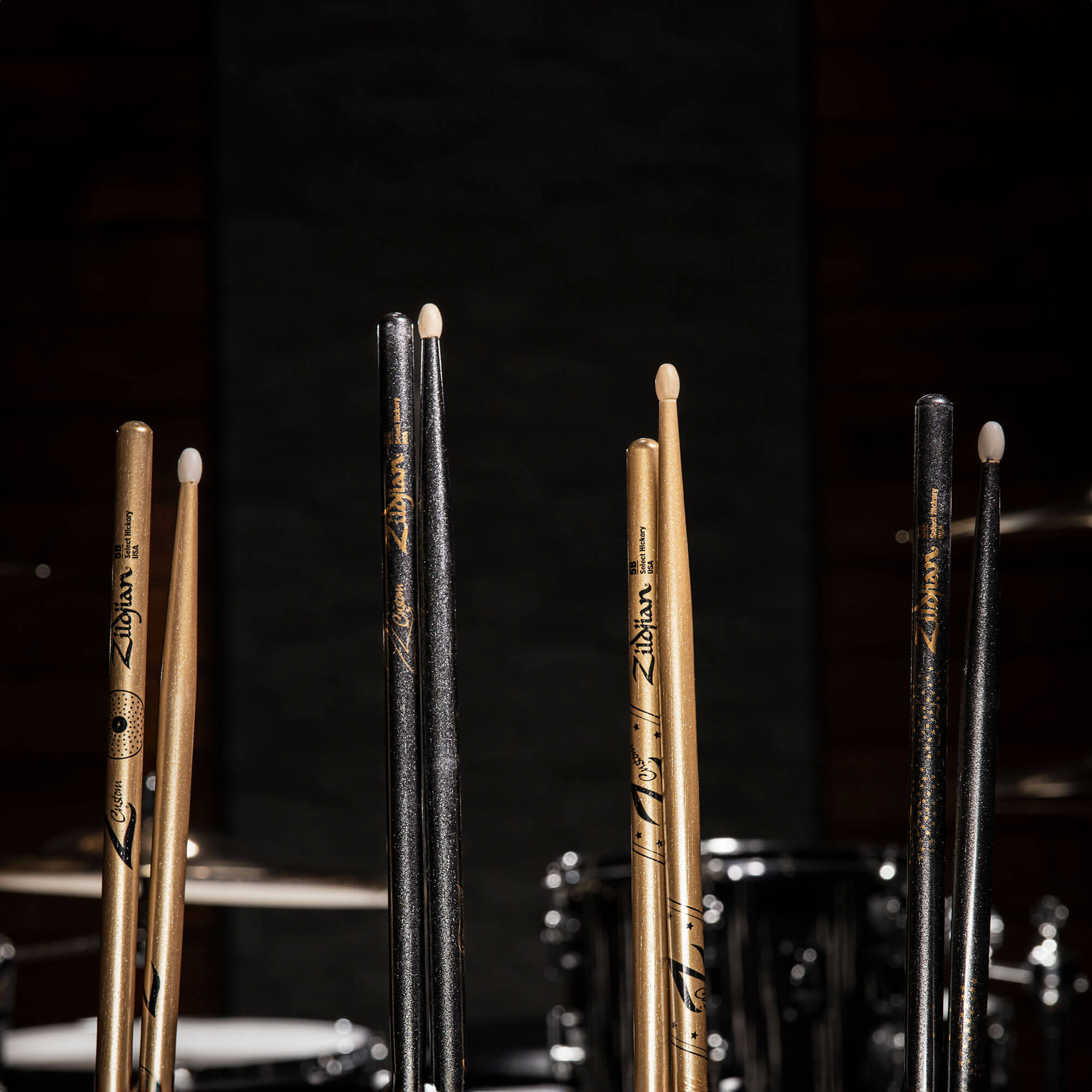 Zildjian Z Custom LE Sticks 5B Black Chroma Nylon