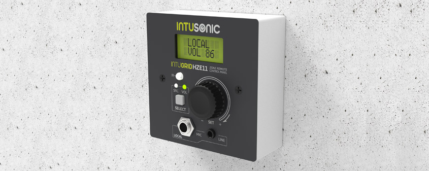 INTUSONIC INTUGRID HZE11 Wandpanel Zonensteuerung +IR