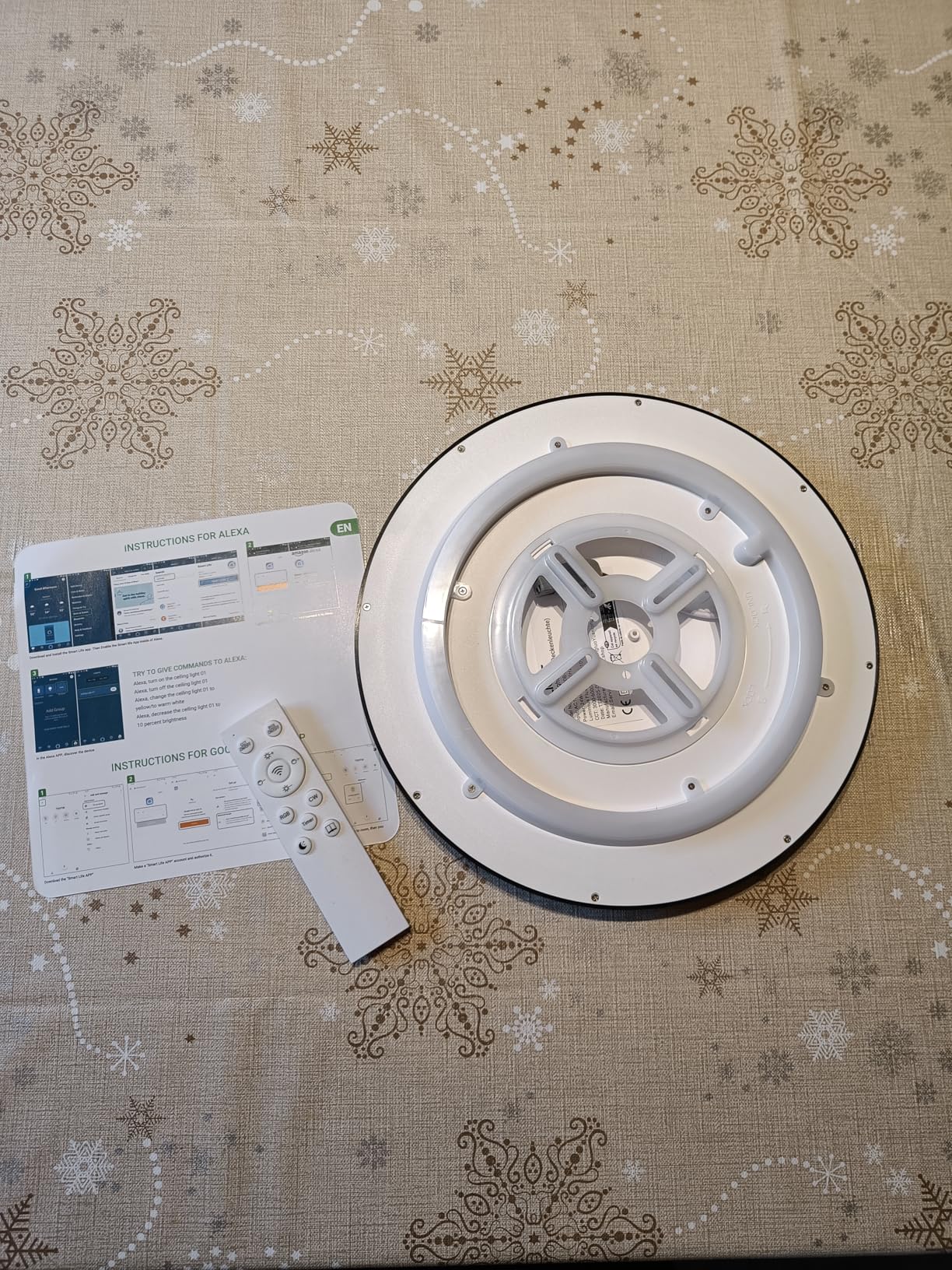Modlicht LED Deckenleuchte 28W Ø30cm Weiß RGBIC Smart