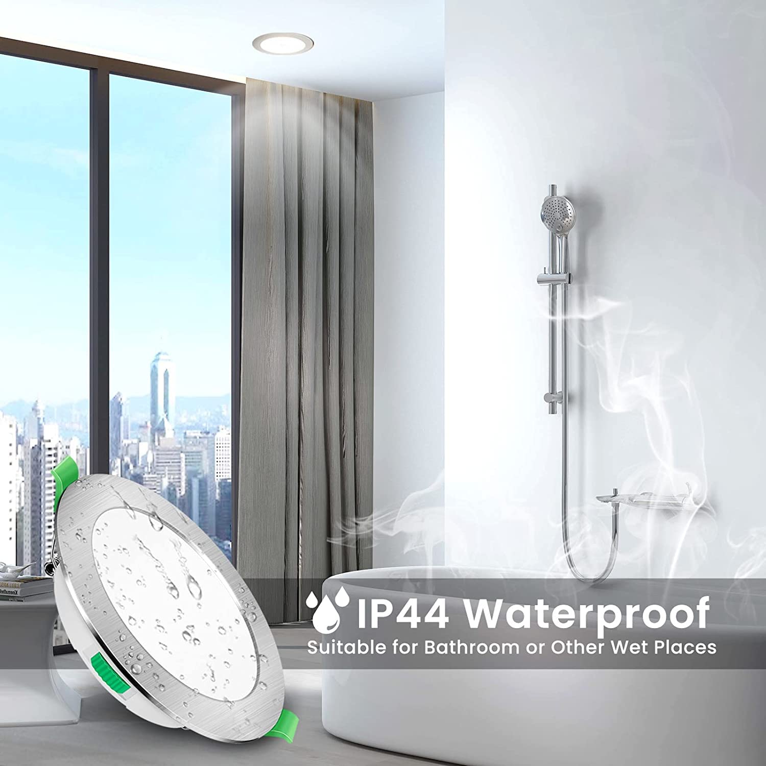 Alusso Einbaustrahler 7W LED Deckenspots 12er Set IP44