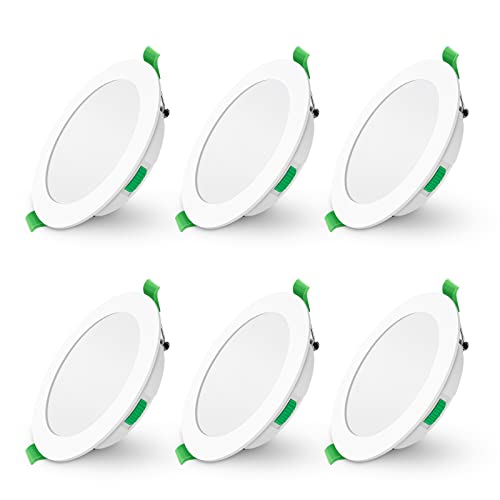 Alusso Recessed Ceiling Light 15W Einbaustrahler 3-CCT 6er Set