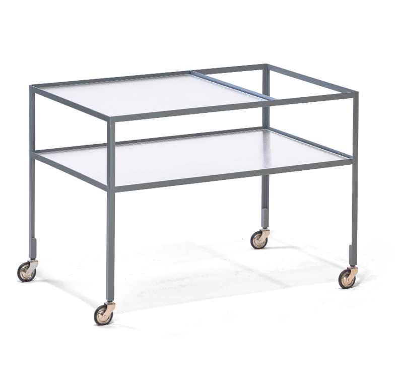 Richard Lampert Barwagen Servierwagen schwarz Riffelglas