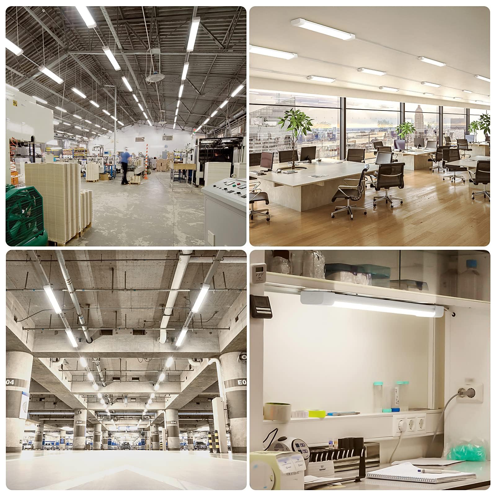 Modlicht LED Feuchtraumleuchte 120cm 36W neutralweiß