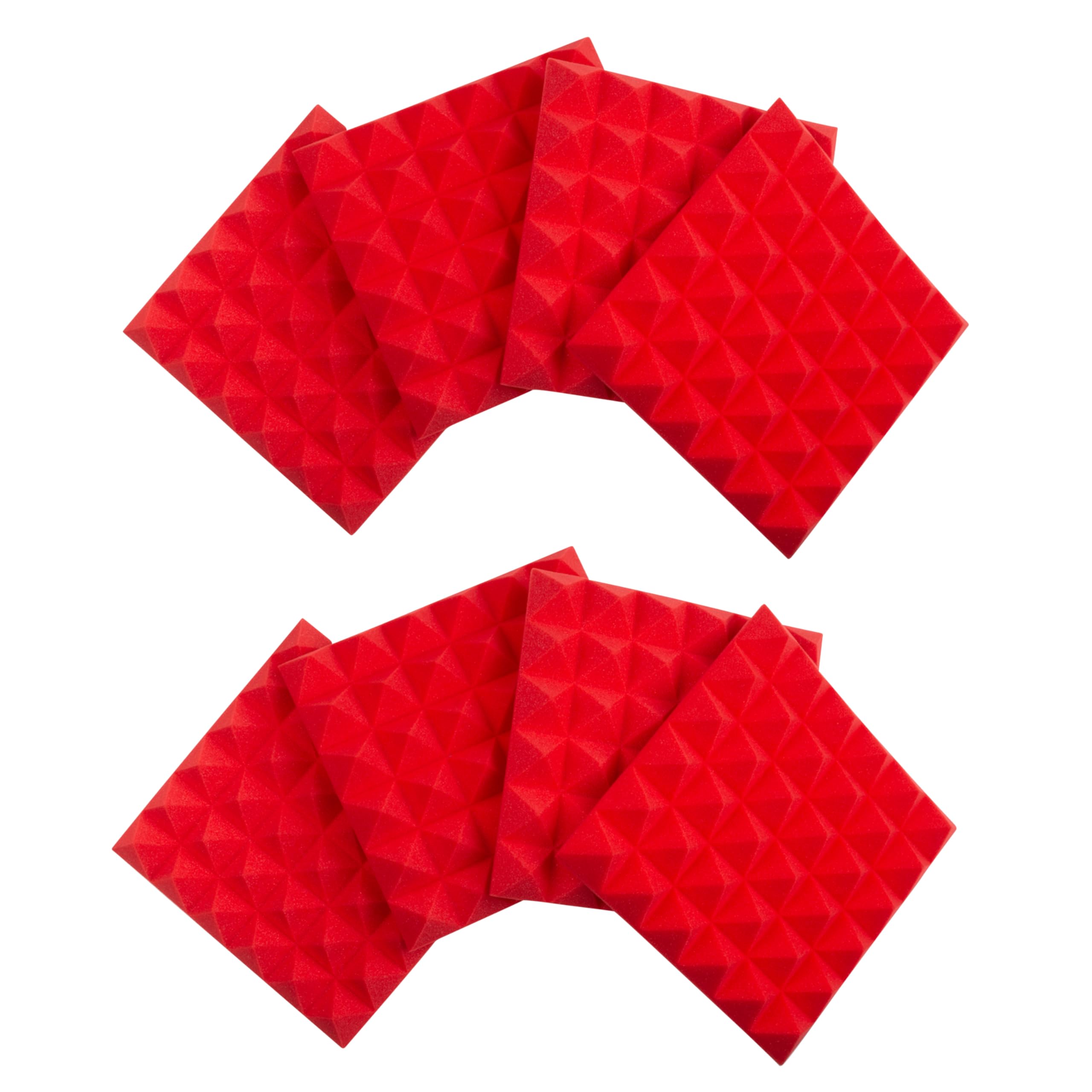 Gator Frameworks Akustikpanel 12x12 Rot 8er Set Pyramide