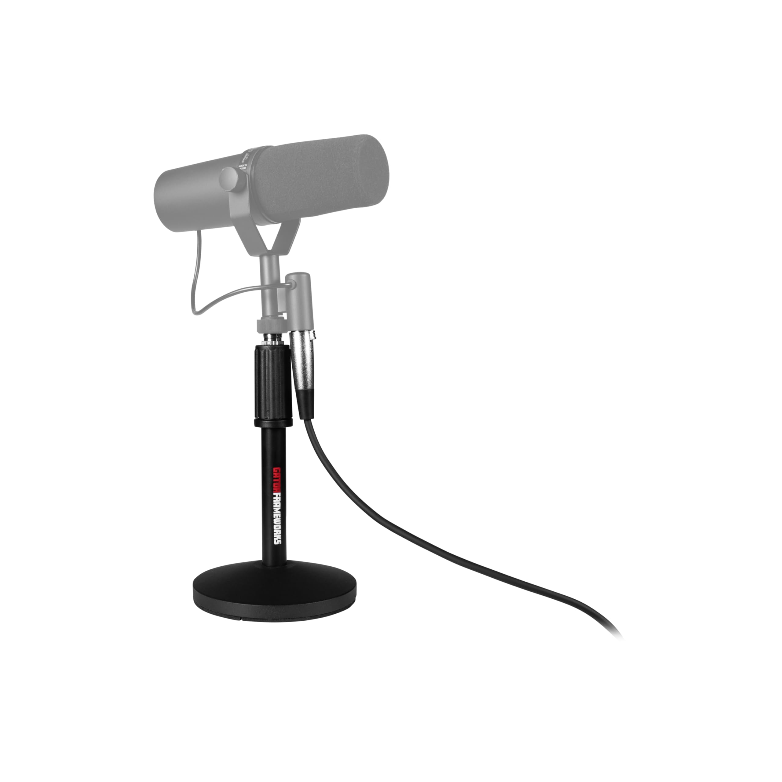 Gator Microphones Desktop-Ständer 2er-Pack mit XLR-Kabel