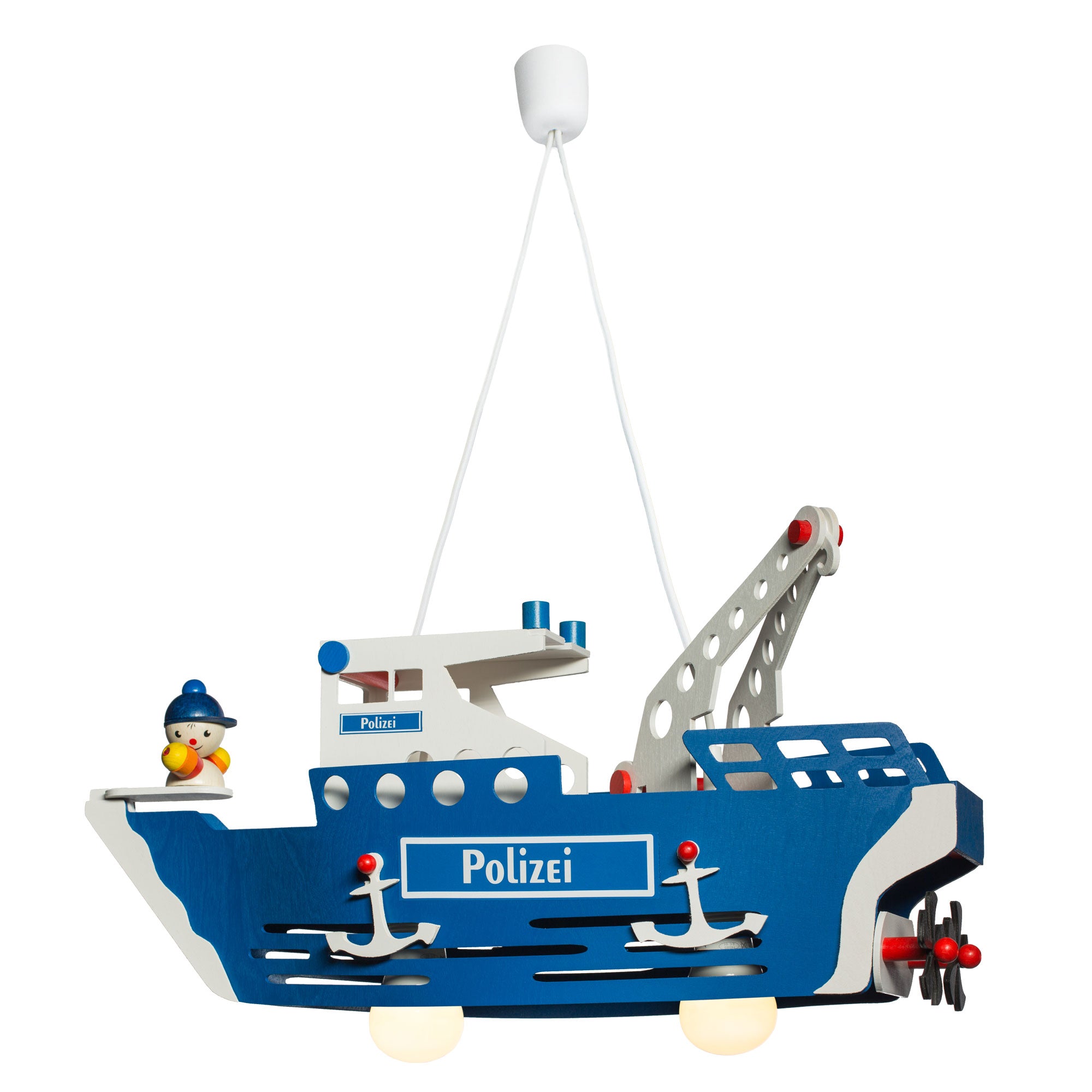 Elobra Polizeischiff Joe Pendelleuchte Kinder Polizei