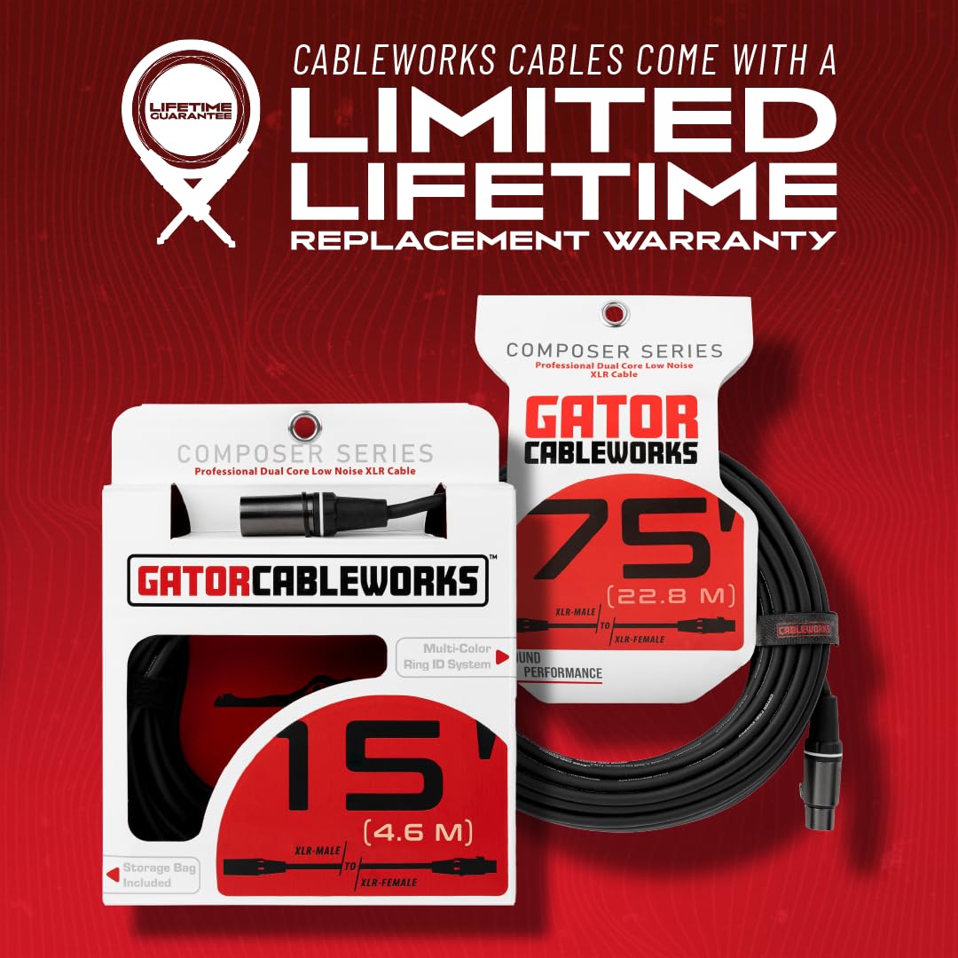 Gator Cables GCWC-XLR-06 Mikrofonkabel 1,8m Kupfer