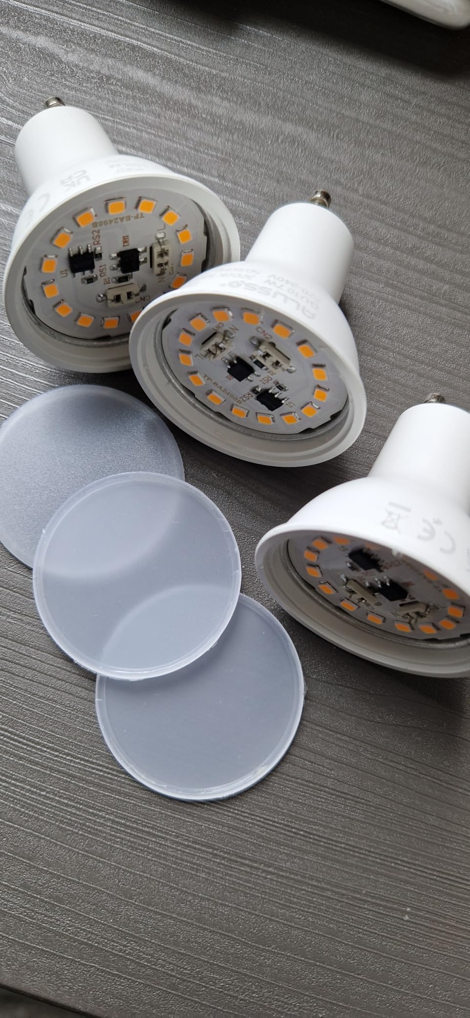 Alusso Bulb GU10 LED Leuchtmittel warmweiss 3000K 10er Set
