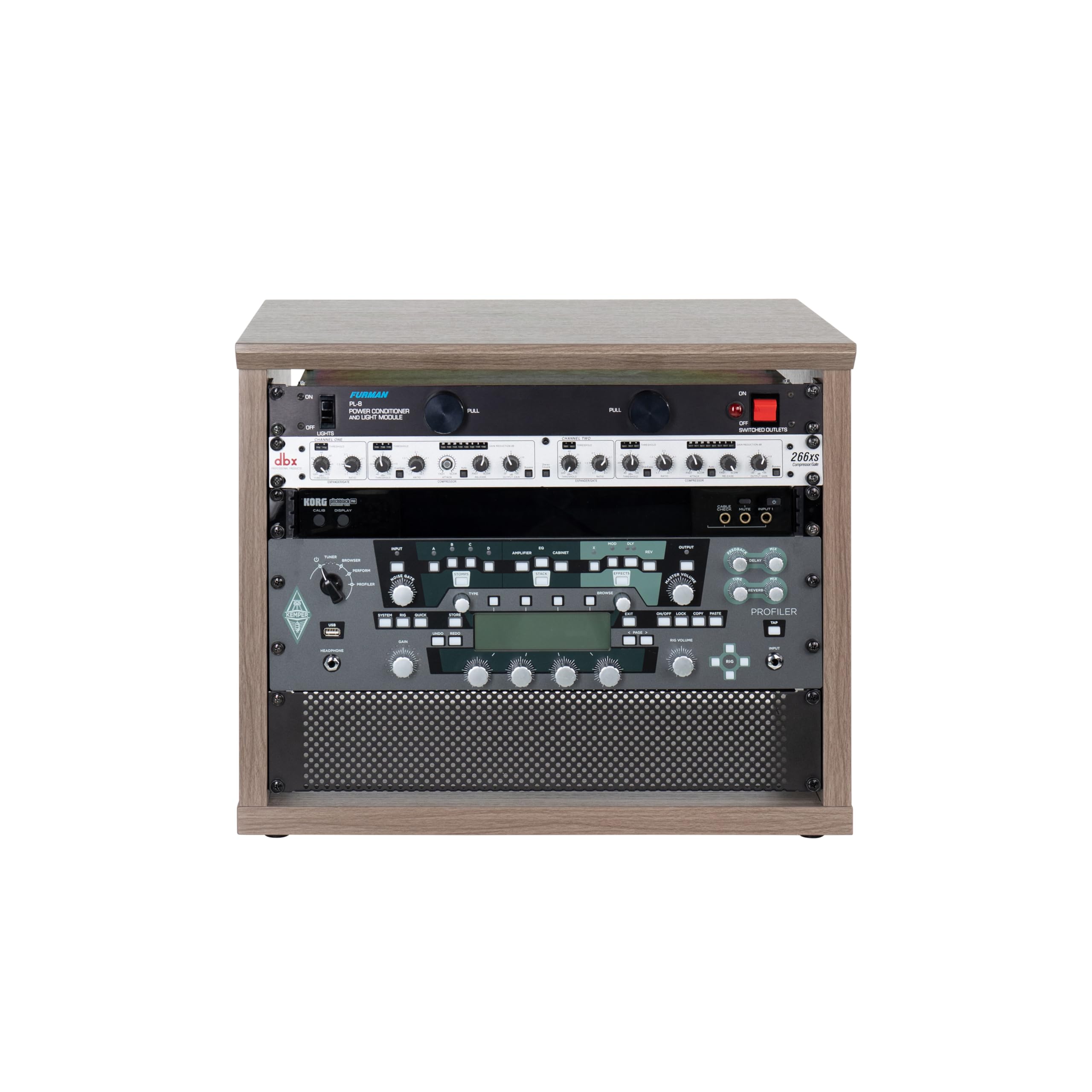 Gator Elite GFW-ELITERK-8U-GRY Studio Rack 8U Driftwood Grey